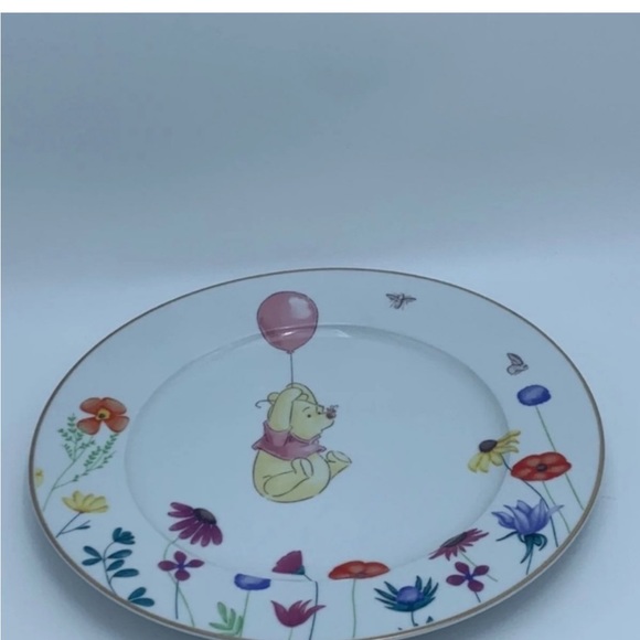 Disney Other - Disney winnie the pooh spring floral ceramic dinner‎ plate